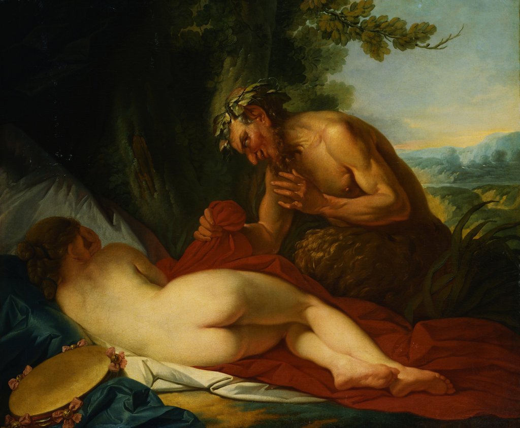 Jupiter and Antiope Attributed to Jean-Simon Berthelemy