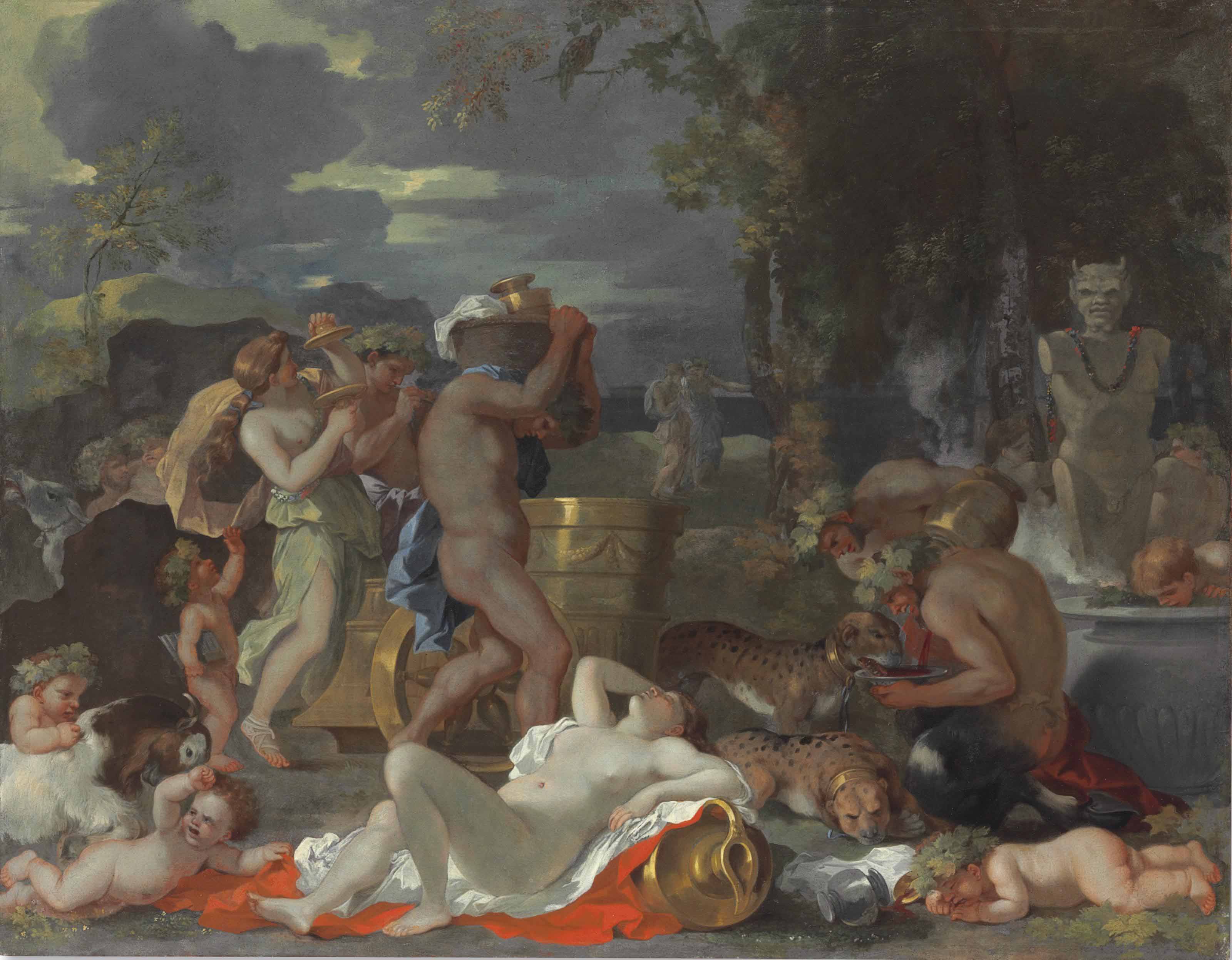 Bacchus and Ariadne on the Island of Naxos, by Sébastien Bourdon